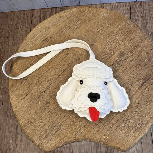 Goldendoodle White Dog Bag Charm Poodle Purse Charm Dog lover Gift NEW FAST SHIP - Picture 4 of 9